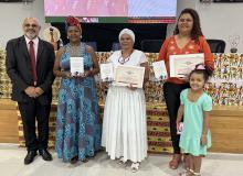 Mulheres negras homenageadas com a comenda