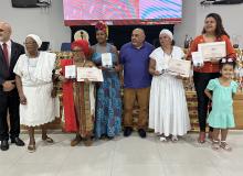 Mulheres negras homenageadas com a comenda